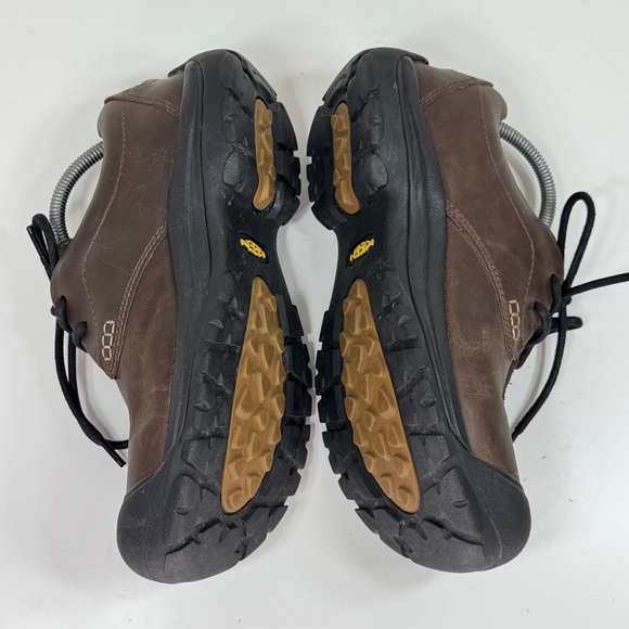 Keen Boston III Leather Lace Up Loafers Casual Shoes Chunky Brown Mens 10 - Picture 5 of 11